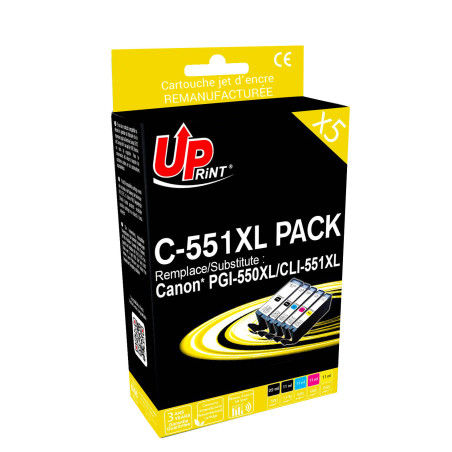 Cartouche UPrint Premium pour imprimantes Canon PGI 550/CLI 551XL