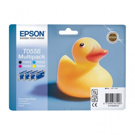 Cartouche Epson T0556 Pack x4 Origine - Référence OEM exacte