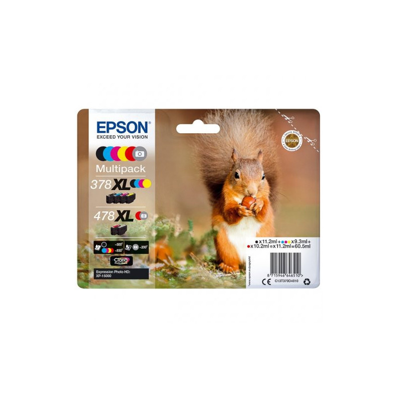 Cartouche Epson C13T379D4010 Origine – Noir, Cyan, Magenta, Yellow