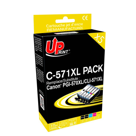 Consommable Premium UPrint pour imprimantes Canon PGI 570XL CLI 571 XL
