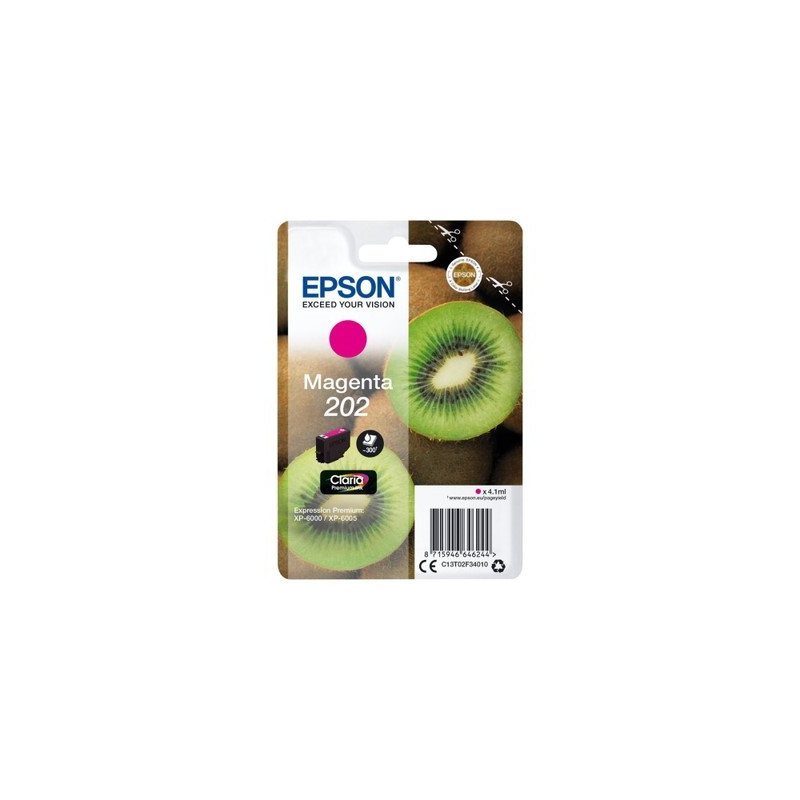 Cartouche Epson C13T02F34010 Magenta (202) - Origine