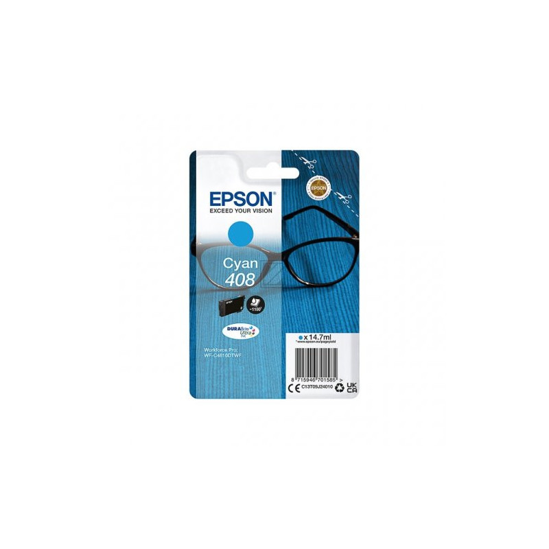 Cartouche d'origine cyan 408 pour Epson WF-C 4810 DTWF