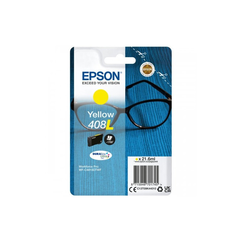 Cartouche 408XL Jaune Epson Originale - C13T09K44010