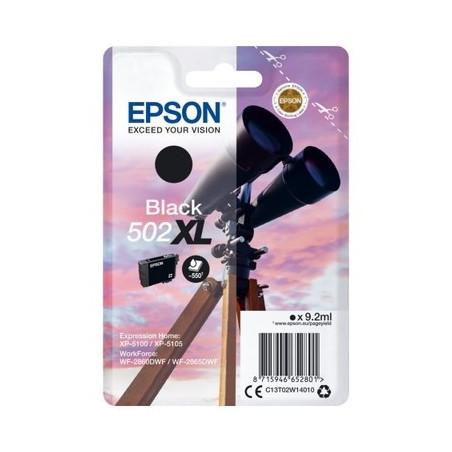 Cartouche D'Encre Epson 502XL Noir - Gamme Origine