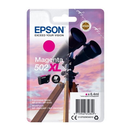 Cartouche D'Origine Epson 502XL Magenta - T02W340