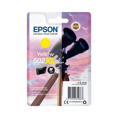 Cartouche jaune d’origine 502XL pour Epson XP-5100/5105/5115/5150/5155