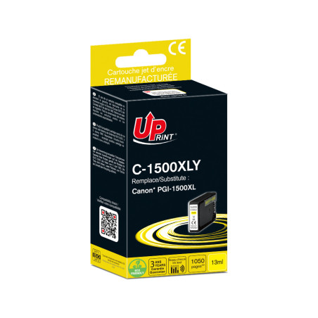 Cartouche d'encre UPrint compatible Canon PGI-1500XL Jaune · 1 053