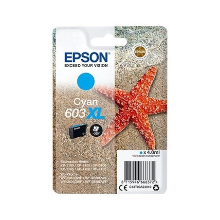 Cartouche Origine Epson 603XL Cyan - Référence exacte OEM