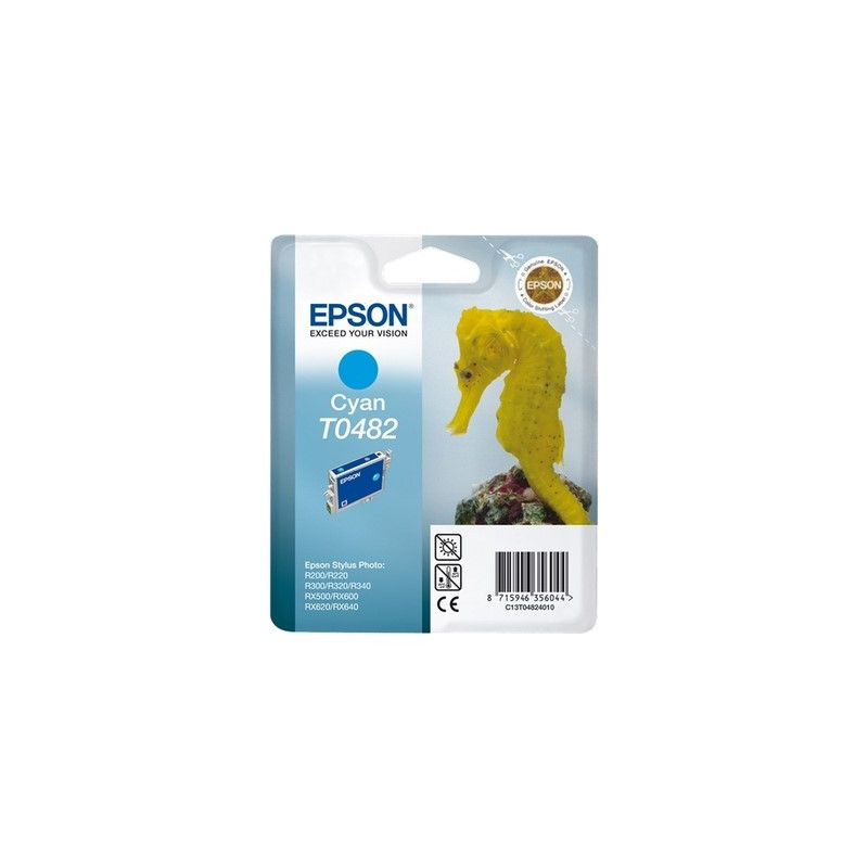 Cartouche d'origine Epson T0482 cyan pour Stylus Photo