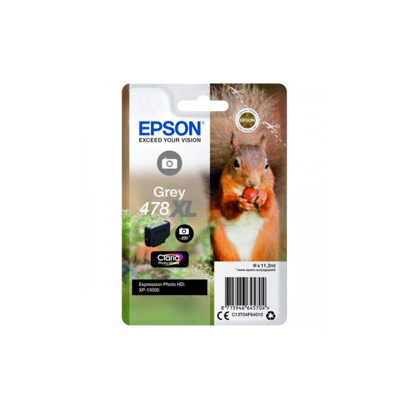 Cartouche Origine Epson 478XL Gris - Référence 478XL