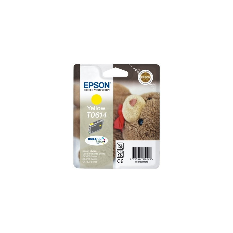 Cartouche jaune origine Epson T0614 pour imprimantes Epson Stylus