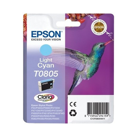 Cartouche D'origine Epson T0805 Light Cyan - Conforme et calibrée