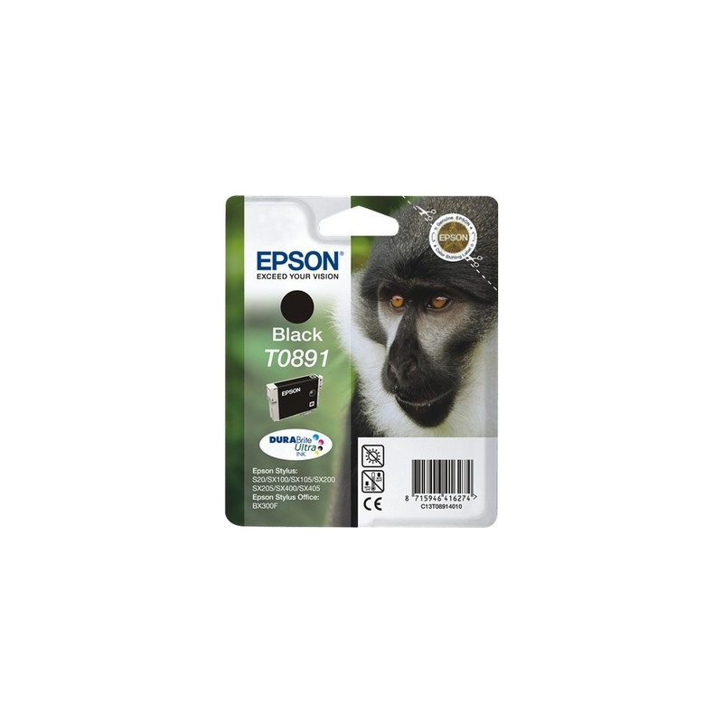 Cartouche Epson T0891 Noir Originale - Référence constructeur