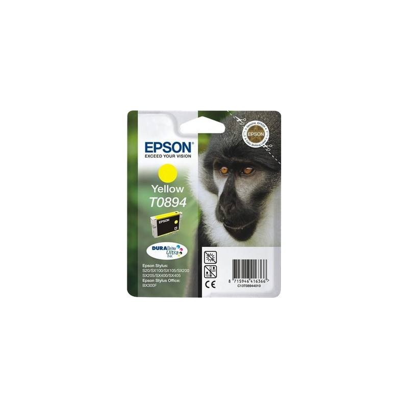 Cartouche d'origine T0894 Jaune pour Epson