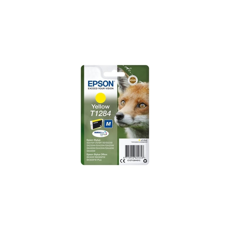 Cartouche d'origine Epson jaune OEM 1284 pour imprimantes Epson