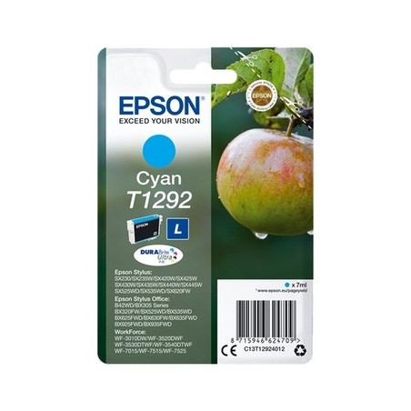 Cartouche d'origine cyan Epson 1292 pour imprimantes Epson Stylus