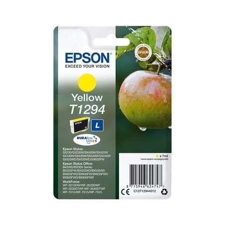 Cartouche Origine Jaune OEM 1294 pour imprimantes Epson