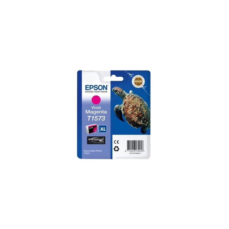 Cartouche Origine Magenta T1573 pour Epson Stylus Photo R 3000