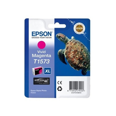 Cartouche Origine Magenta T1573 pour Epson Stylus Photo R 3000