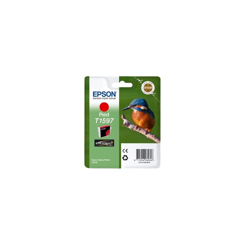 Cartouche Origine Epson T1597 Rouge - Conforme et fiable