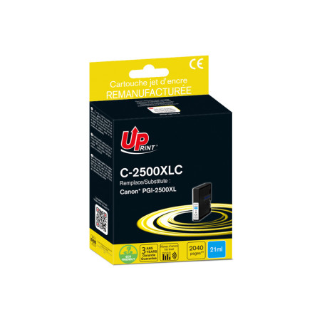 Cartouche d'encre UPrint compatible Canon PGI-2500XL Cyan · 2 042