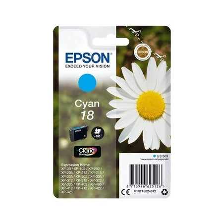 Cartouche D'origine Epson T1802 Cyan - Gamme Origine