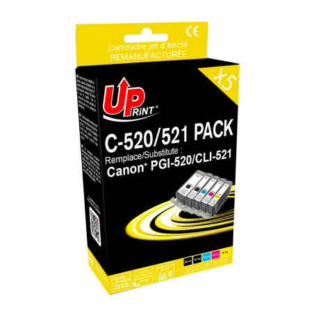 Cartouches UPrint Premium compatibles PGI520/CLI521 pour Canon