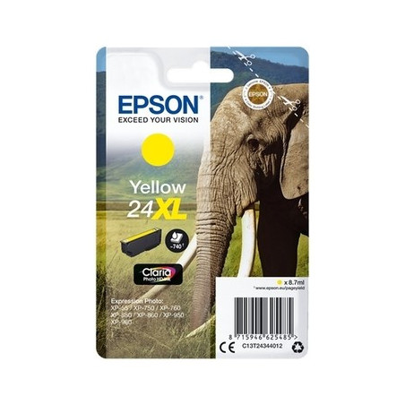 Cartouche Origine Epson 24XL Jaune | Produit d'origine certifié
