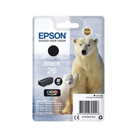 Cartouche Origine Epson T2601 Noir - OEM T260140