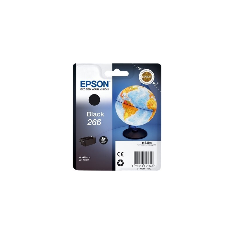 Cartouche D'encre Origine Epson T266 Noir - Réf. OEM T266