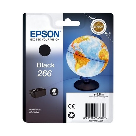 Cartouche D'encre Origine Epson T266 Noir - Réf. OEM T266