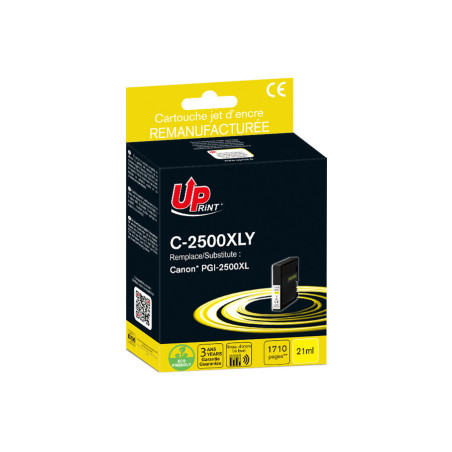 Cartouche d'encre UPrint compatible Canon PGI-2500XL Jaune · 1 718