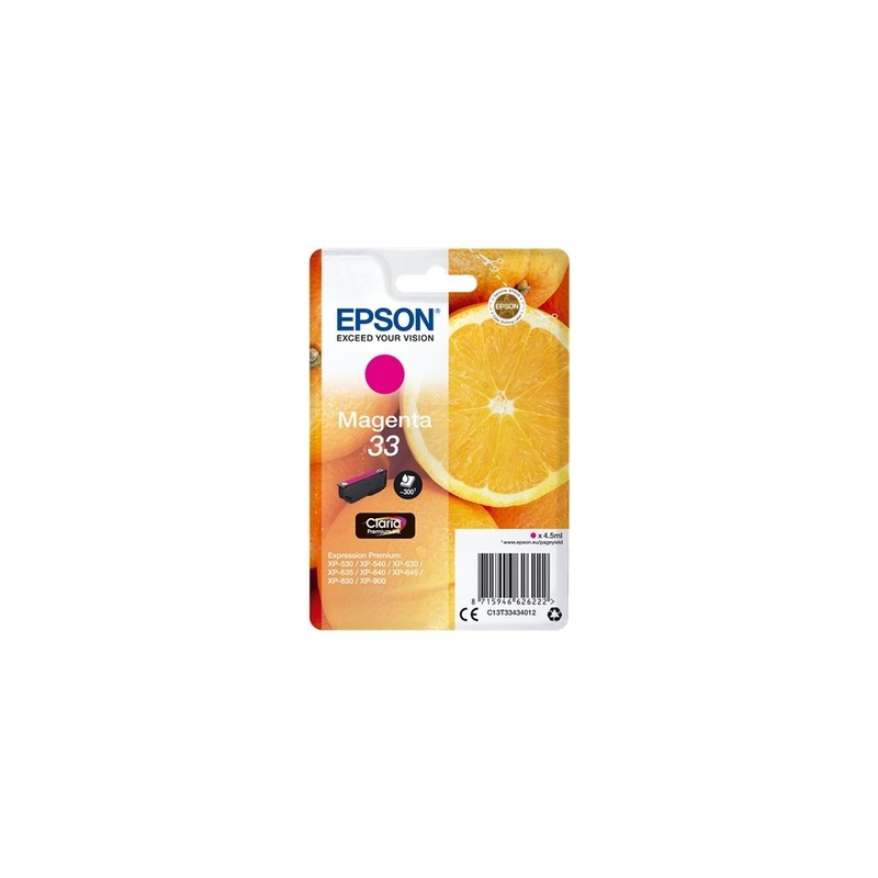 Cartouche Magenta Origine Epson T334340 (T3343) - Conforme imprimante