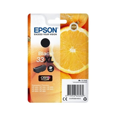 Cartouche Origine EPSON 33XL Noir - C13T33514012 - Epson