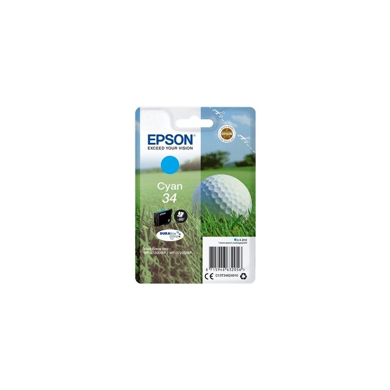 Cartouche Origine Epson T3462 Cyan (T346240) - Conforme constructeur