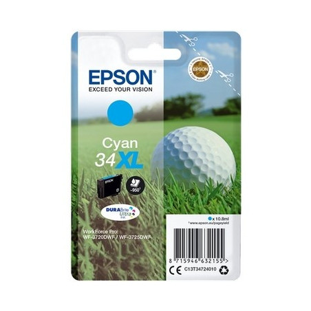 Cartouche Origine Epson T3472 Cyan - Conforme et reconnue