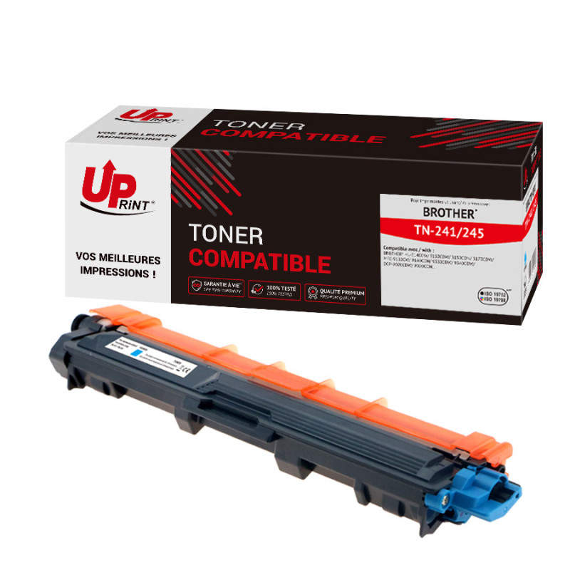 Cartouche toner Cyan Premium UPrint TN245/241 pour imprimantes Brother
