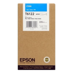 Cartouche Origine Cyan Epson T6122 - garantie 2 ans