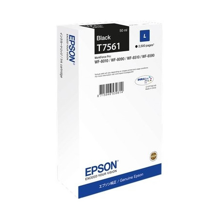 Cartouche d'origine Epson T7561 pour imprimantes Epson WorkForce Pro