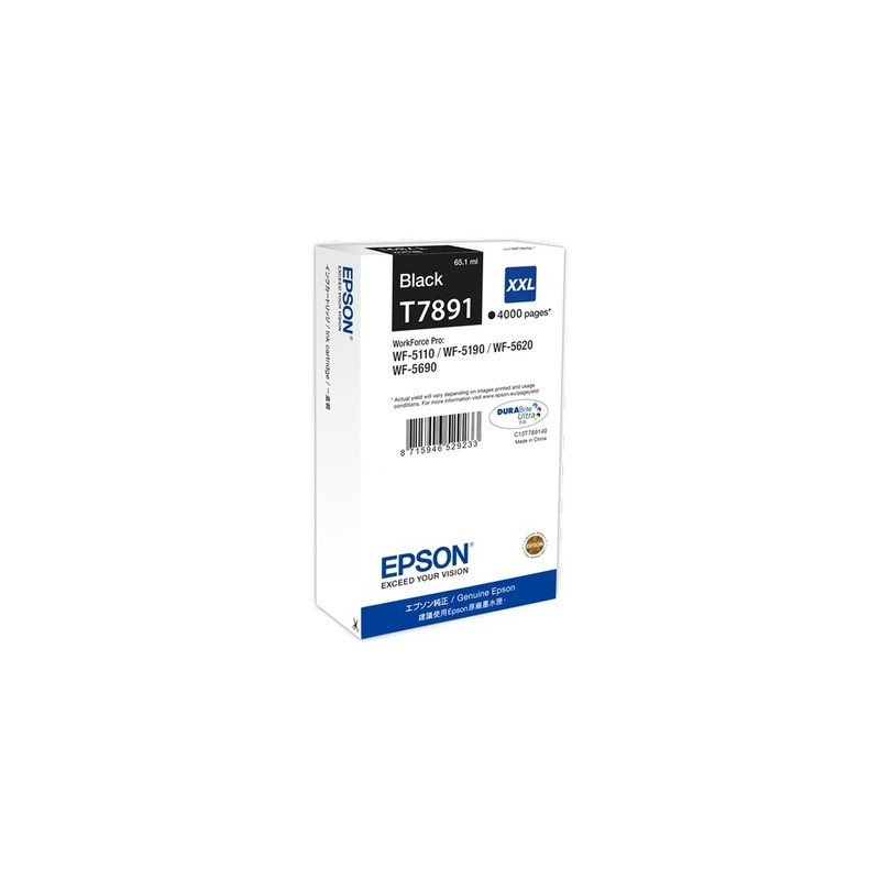 Cartouche d'origine Epson T7891 noir pour WorkForce Pro