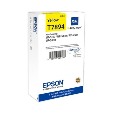 Cartouche Jaune Origine Epson T789440 / T7894 - Conforme à