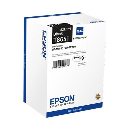 Cartouche Origine Noir T8651 pour EPSON - Gamme Origine