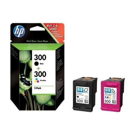 Cartouche D'origine HP 300 Pack x 2 CN637EE Noir + Tricolore
