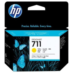 Cartouche Jaune HP 711 x3 CZ136A - Origine garantie