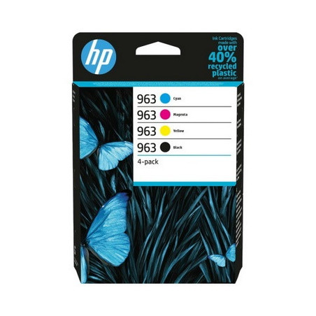 Cartouches Origine HP 963 x4 (Noir Cyan Magenta Jaune) - OEM 963