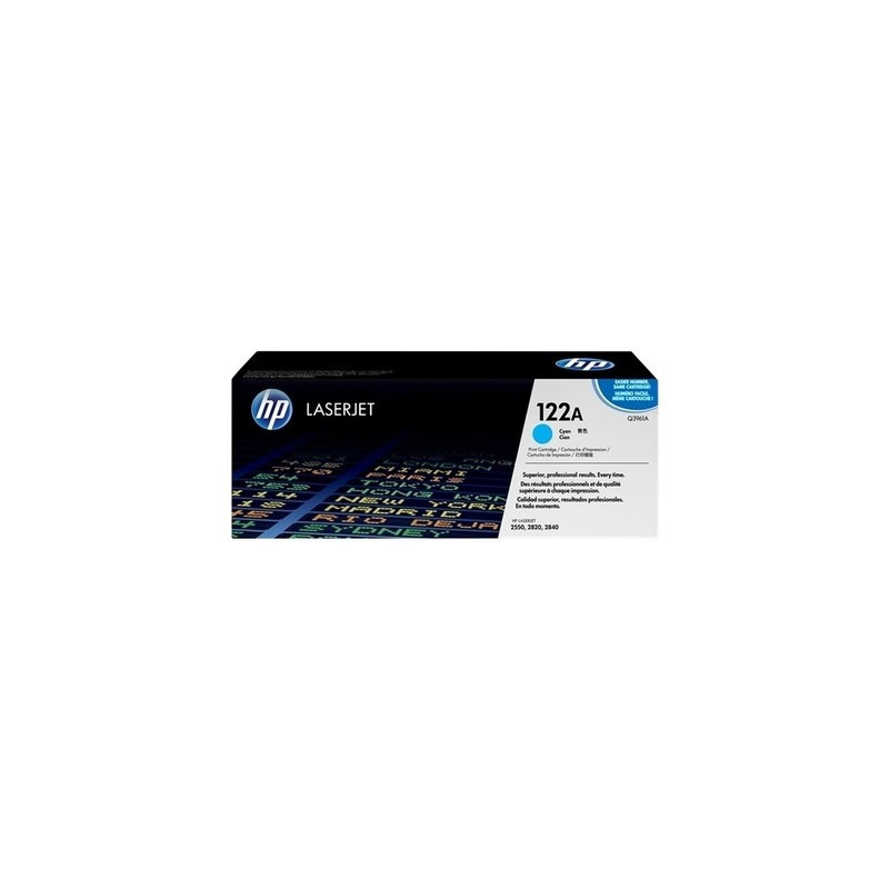 Toner Laser Origine HP 122A Cyan - Référence constructeur Q3961A