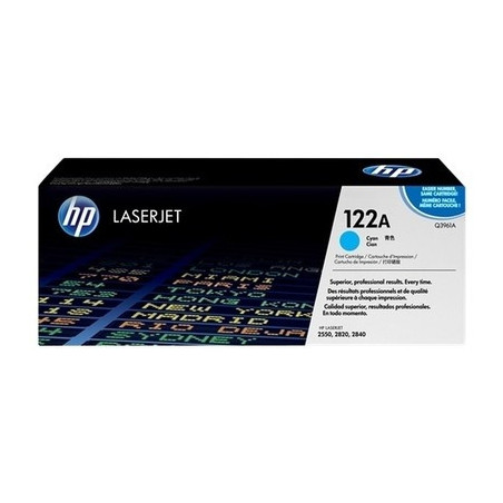 Toner Laser Origine HP 122A Cyan - Référence constructeur Q3961A