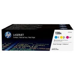 Cartouche Origine HP 128A x3 pour LaserJet Pro CM1415 et CP1525