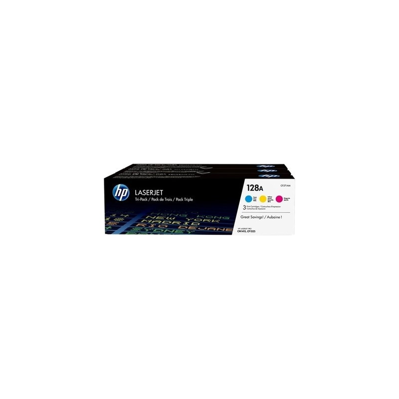 Cartouche Origine HP 128A x3 pour LaserJet Pro CM1415 et CP1525