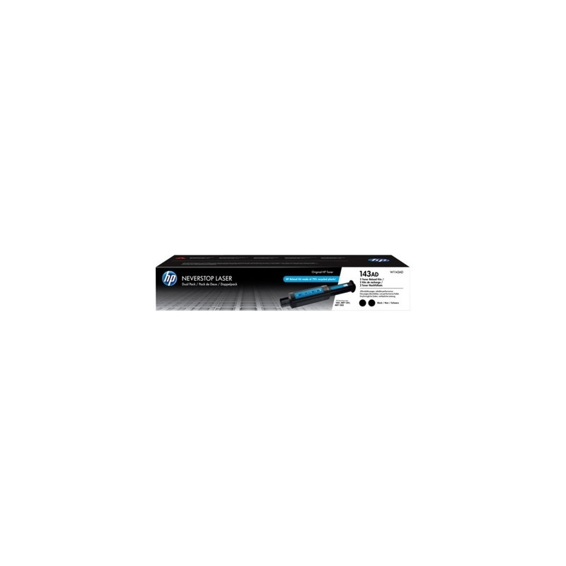 Cartouches Origine HP 143AD x2 pour HP Neverstop Laser 1001, 1001 n